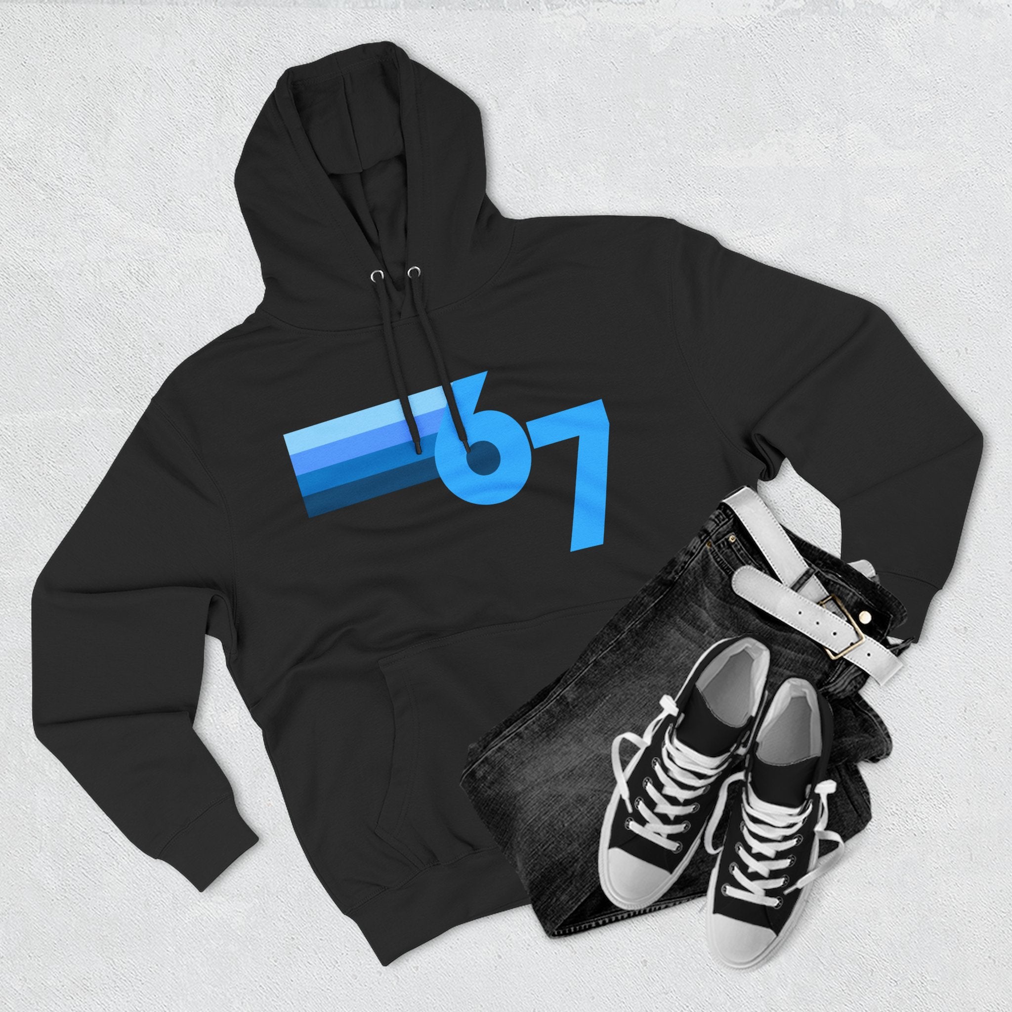Youth Blue Gradient Fleece Hoodie — 67 Shades - Limited Release