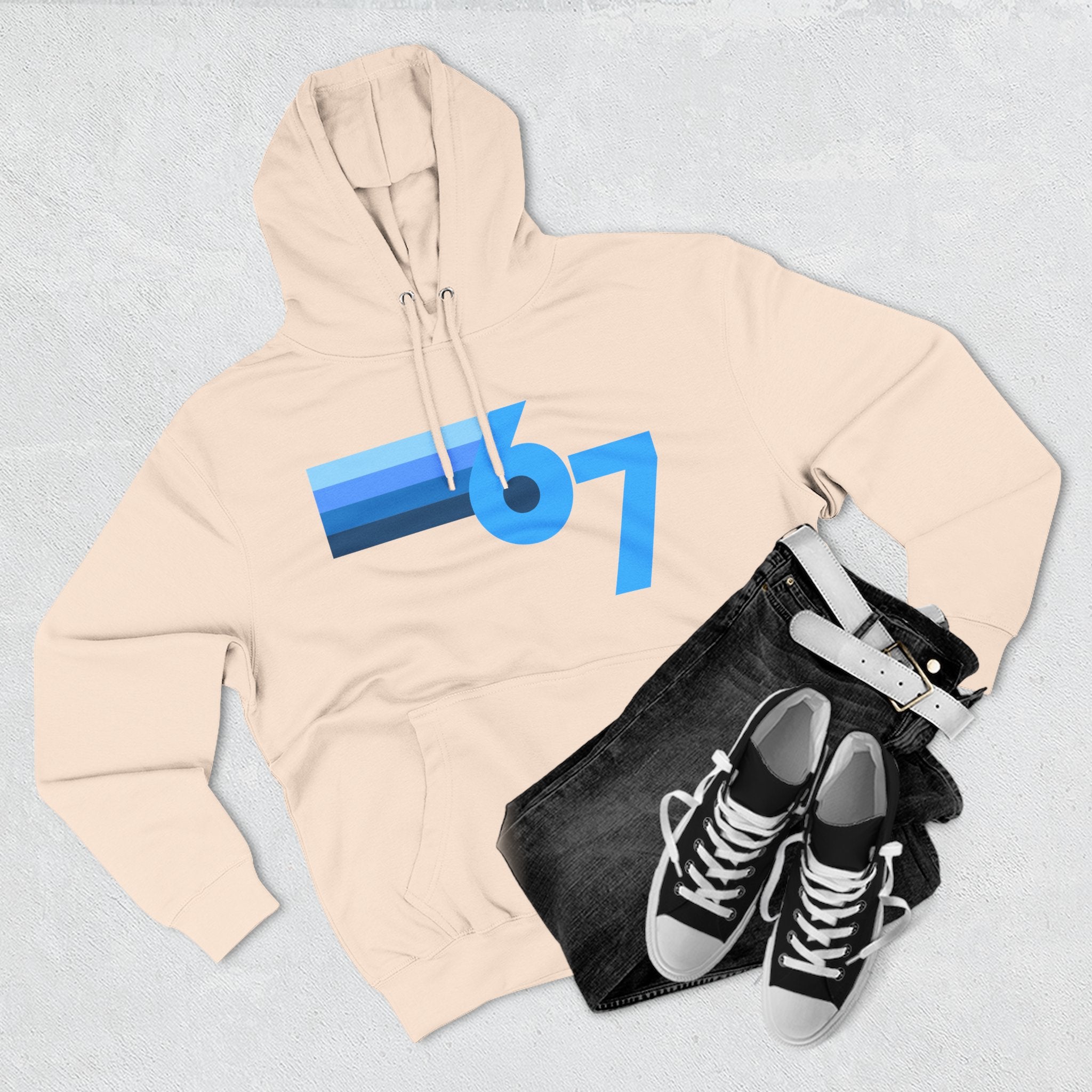 Youth Blue Gradient Fleece Hoodie — 67 Shades - Limited Release