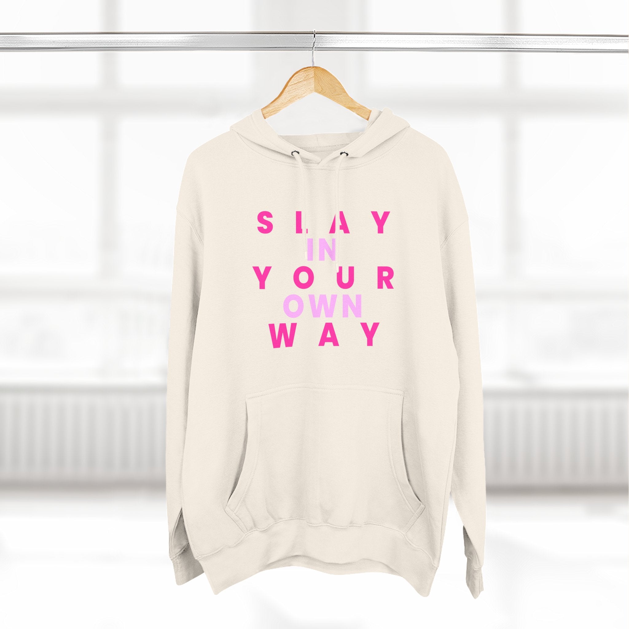 Slay Baddies Fleece Hoodie Slay in Your Own Way — Empowering Boldness & Kindness