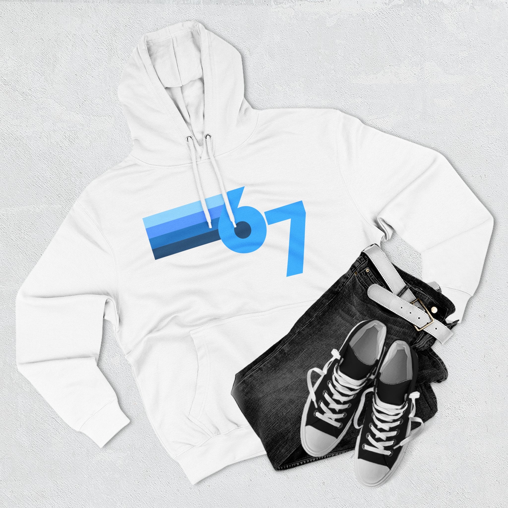 Youth Blue Gradient Fleece Hoodie — 67 Shades - Limited Release