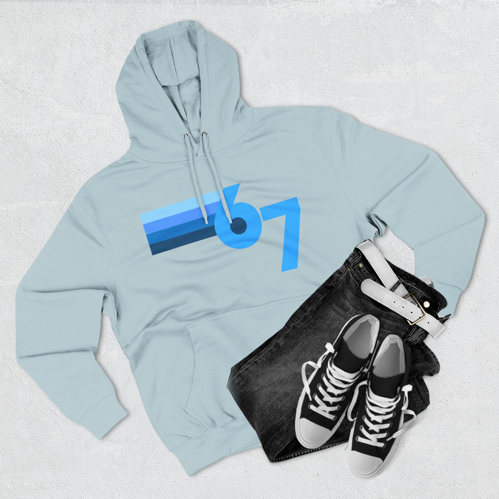 Youth Blue Gradient Fleece Hoodie — 67 Shades - Limited Release