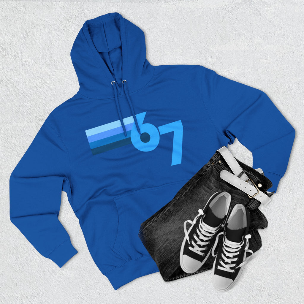 Youth Blue Gradient Fleece Hoodie — 67 Shades - Limited Release