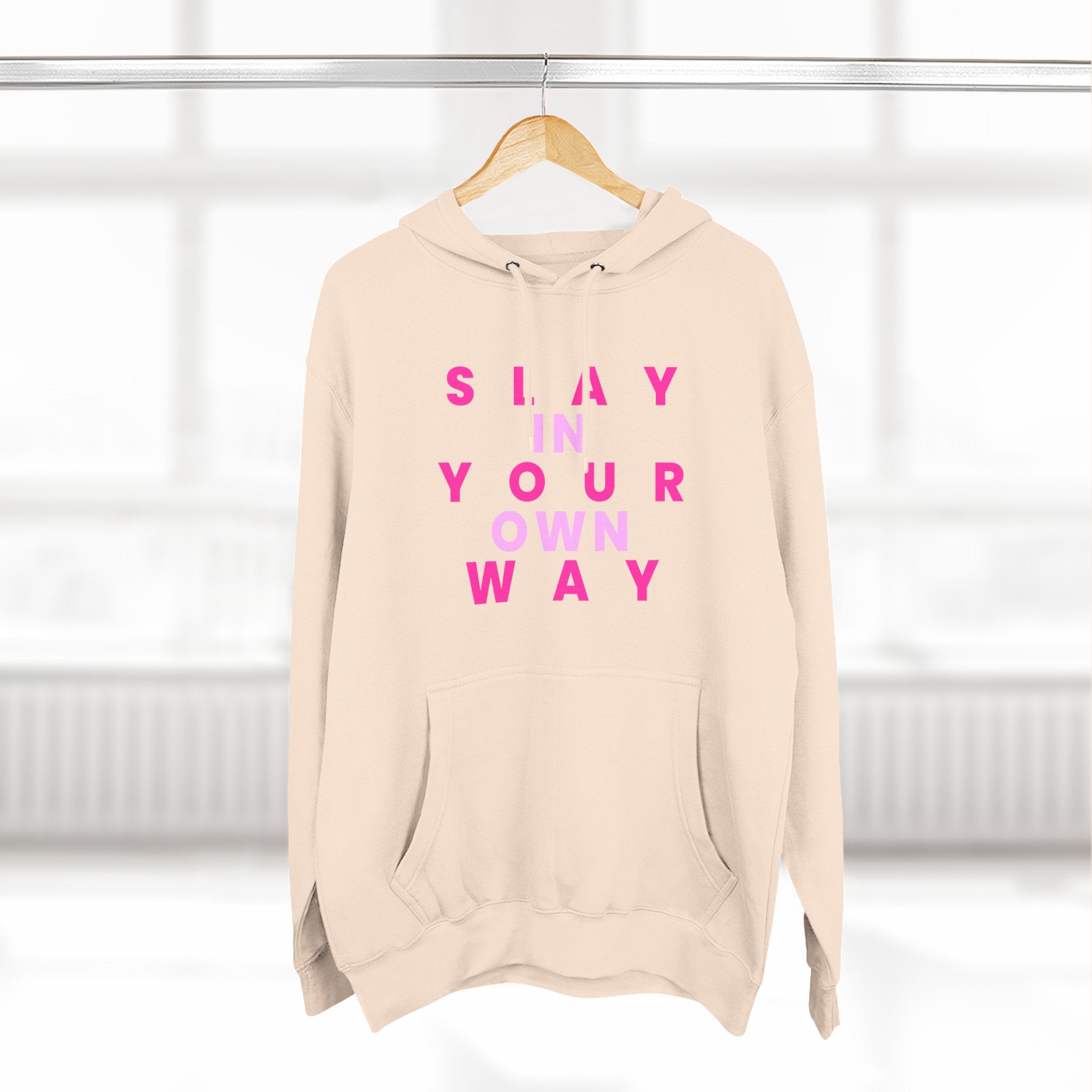 Slay Baddies Fleece Hoodie Slay in Your Own Way — Empowering Boldness & Kindness