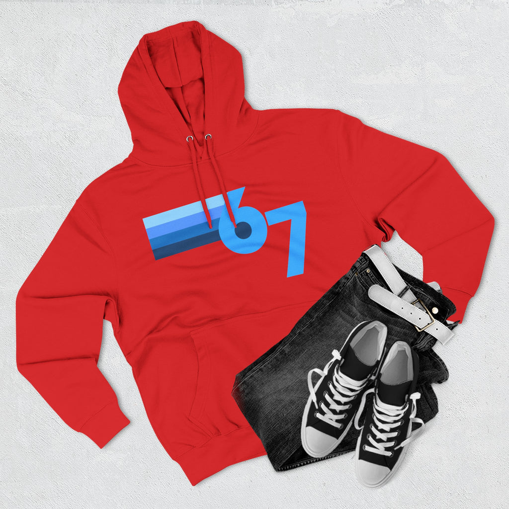 Youth Blue Gradient Fleece Hoodie — 67 Shades - Limited Release